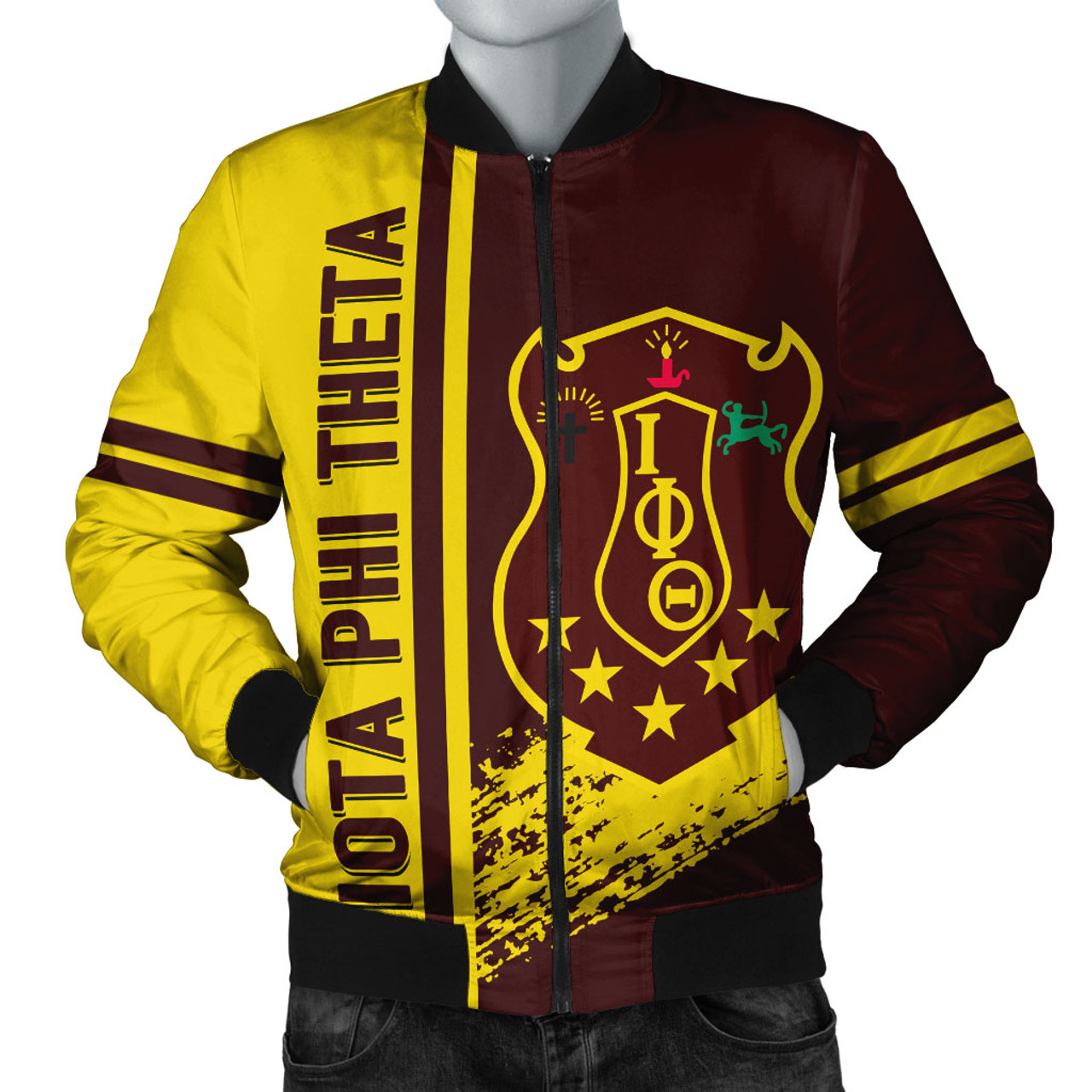 Iota Phi Theta Bomber Jacket Quater Style