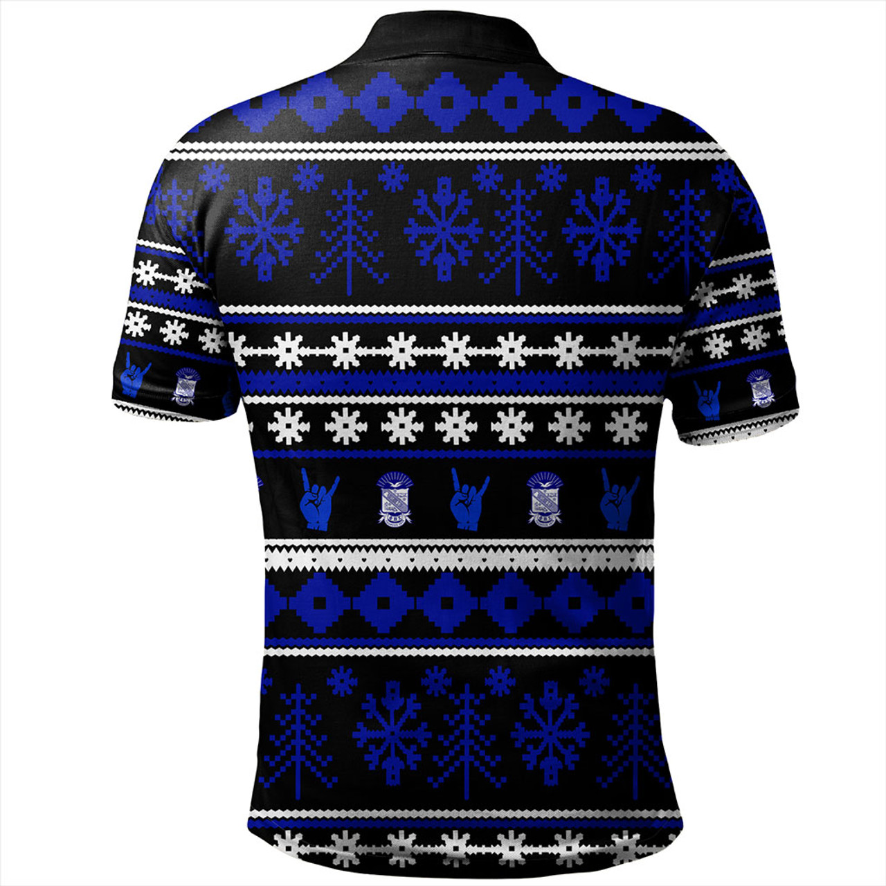 Phi Beta Sigma Polo Shirt Christmas Style Grunge