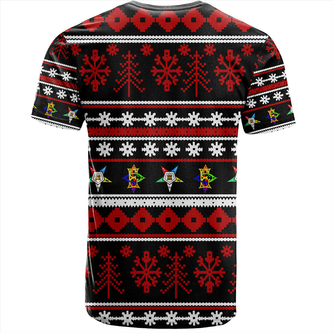 Order of the Eastern Star T-Shirt Christmas Style Grunge