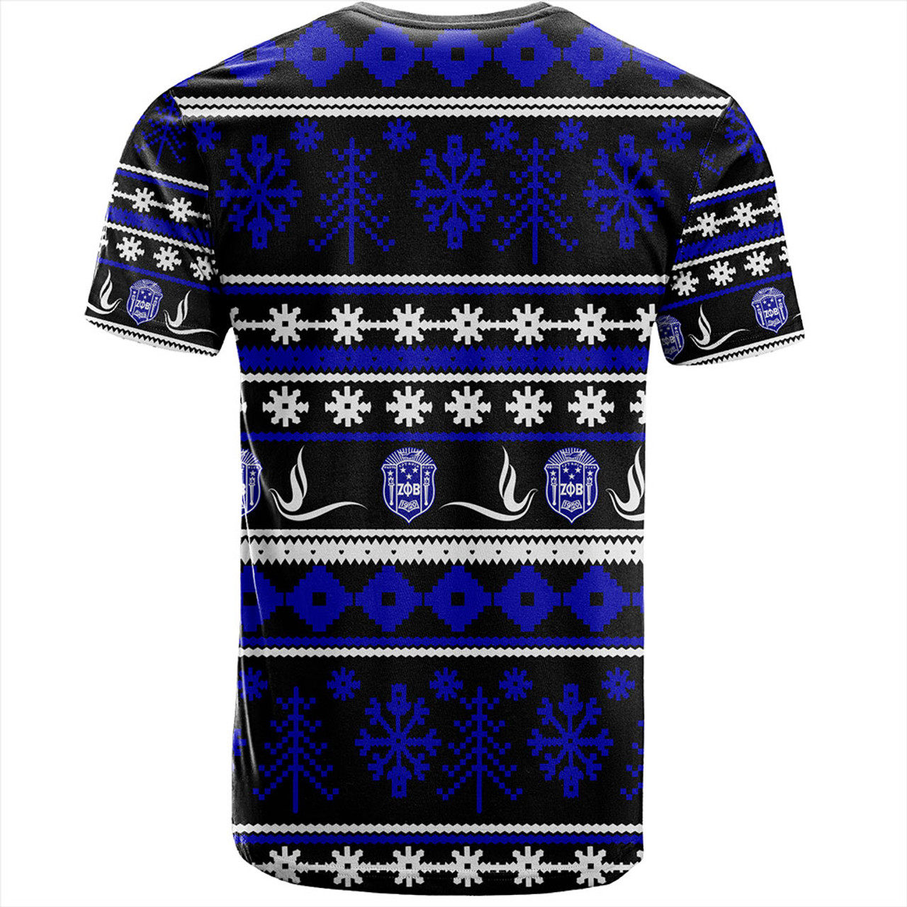 Zeta Phi Beta T-Shirt Christmas Style Grunge