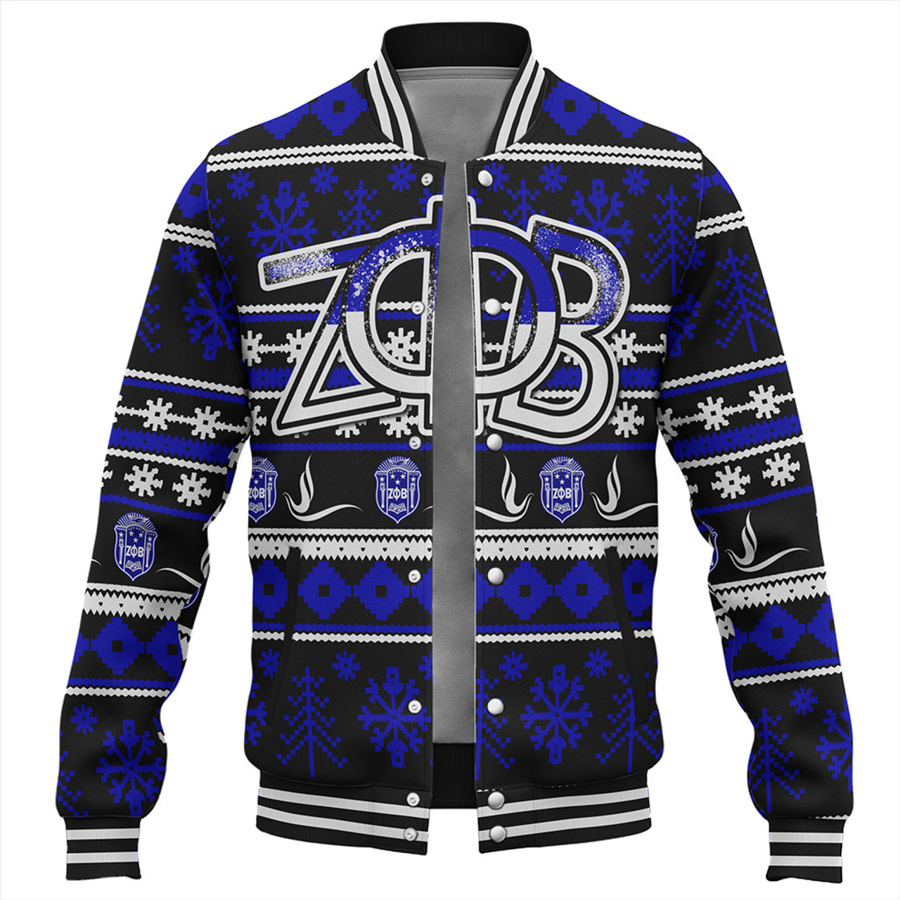 Zeta Phi Beta Baseball Jacket Christmas Style Grunge