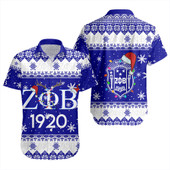 Zeta Phi Beta Short Sleeve Shirt Christmas Symbols Design