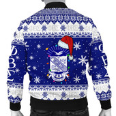 Phi Beta Sigma Bomber Jacket Christmas Symbols Design