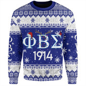 Phi Beta Sigma Sweatshirt Christmas Symbols Design