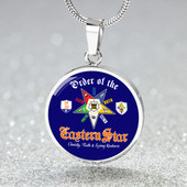 Order of the Eastern Star Necklace Circle Letter