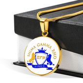 Sigma Gamma Rho Necklace Circle Crest 1922