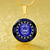 Zeta Phi Beta Necklace Circle Diamond