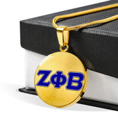 Zeta Phi Beta Necklace Circle Greek