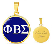 Phi Beta Sigma Necklace Circle Greek Letter