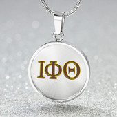 Iota Phi Theta Necklace Circle Greek