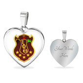 Iota Phi Theta Necklace Heart Crest