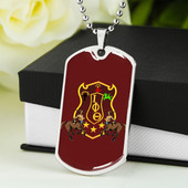 Iota Phi Theta Military Dog Tag Necklace Shield Style