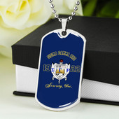 Sigma Gamma Rho Military Dog Tag Necklace Sorority