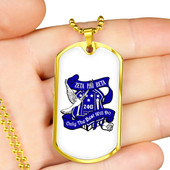 Zeta Phi Beta Military Dog Tag Necklace Dove