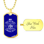 Zeta Phi Beta Military Dog Tag Necklace Sorority