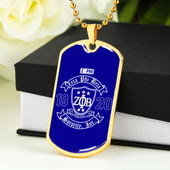 Zeta Phi Beta Military Dog Tag Necklace Sorority