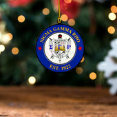 Sigma Gamma Rho Acrylic And Wooden Ornament Logo