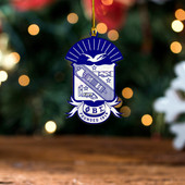 Phi Beta Sigma Acrylic And Wooden Ornament Crest