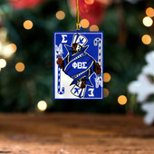 Phi Beta Sigma Acrylic And Wooden Ornament Men Fraternity