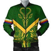 South Africa Bomber Jacket Pattern Protea Flower