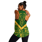 South Africa Women Tank Pattern Protea Flower