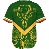 South Africa Baseball Shirt Pattern Protea Flower