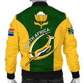 South Africa Bomber Jacket Rugby Protea Flower