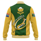 South Africa Baseball Jacket Rugby Protea Flower