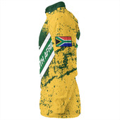 South Africa Long Sleeve Shirt Bokke Flag Gunge Background