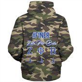 Zeta Phi Beta Sherpa Hoodie Camouflage Style Greek