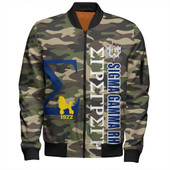 Sigma Gamma Rho Zipper Bomber Jackets Camouflage Style Greek