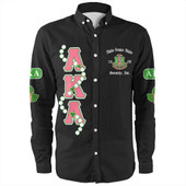 Alpha Kappa Alpha Long Sleeve Shirt Sorority Pearl And Ivy Leaf