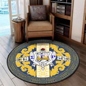 Sigma Gamma Rho Round Rug Royal