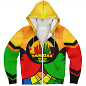 Kwanzaa Sherpa Hoodie Nguzo Saba Style