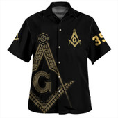 Freemasonry Hawaiian Shirt Letter Style