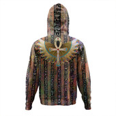 Egyptian Hoodie Symbols Pattern Art Design