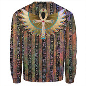 Egyptian Sweatshirt Symbols Pattern Art Design