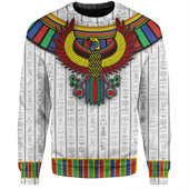 Egyptian Sweatshirt God Horus White