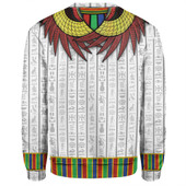 Egyptian Sweatshirt God Horus White