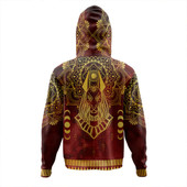 Egyptian Hoodie Anubis Pattern In Red