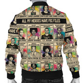 Black History Bomber Jacket All My Heroes Have FBI Files