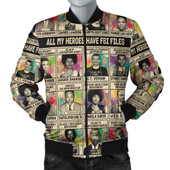 Black History Bomber Jacket All My Heroes Have FBI Files