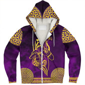 Egyptian Sherpa Hoodie Anubis And Horus