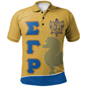Sigma Gamma Rho Polo Shirt - Sorority Poodle Mascot Polo Shirt