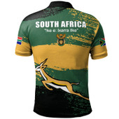 South Africa Polo Shirt - Africa Flag Brush Polo Shirt