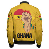 Ghana Zipper Bomber Jacket - African Patterns Ghana Africa Freedom Day Zipper Bomber Jacket