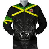 Jamaica Zipper Bomber Jacket - African Patterns Jamaica Flag Color Zipper Bomber Jacket