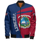 Liberia Zipper Bomber Jacket Sport Style