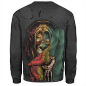 Ethiopia Sweatshirt Black Rasta Lion Unveiled