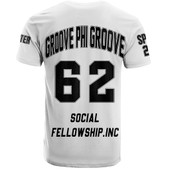 Groove Phi Groove T-Shirt Custom Chapter White